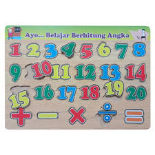 Check spelling or type a new query. Puzzle Belajar Angka 1 20 Dan Simbol Matematika Kayu Seru