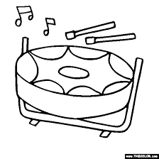 Steelpan Drum Steel Drum Coloring Page Steel Drum Coloring Pages Drums Art