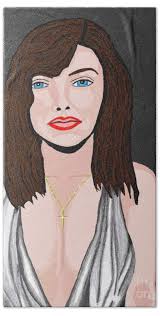 model Carla Beach Towel