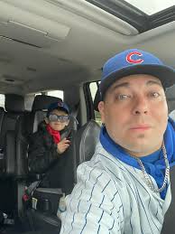 Let's go Cubbies! Gonna be a long ride home for my friend after the Cubs  win!