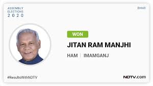 Ndtv On Twitter Resultswithndtv Ham Leader Jitan Ram Manjhi Trails Behind Rjd Candidate In Bihar S Imamganj Constituency Biharelection2020 Nda Mahagathbandhan Locked In A Tight Race Https T Co 7kideqziq5 Https T Co Mao6sncfbo