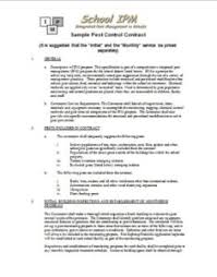 This allows for any form of property damage or hazards to the client to be. Free Pest Control Service Agreement Template 9 Templates Free To Download And Print Demplates