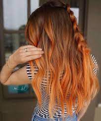 24 Of The Trendiest Hair Color Of The Season Providing Most Inspiring Look Trendy Hairstyles Hair Color Orange Orange Ombre Hair Light Brown Hair