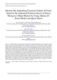 Listed company in bursa malaysia by sector. Pdf Identify The Impending Financial Failure Of Firms Listed On The Industrial Products Sector Of Bursa Malaysia S Main Market By Using Altman Z Score Model And Quick Ratio Ali Abusalah Elmabrok And