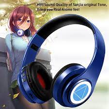 Character copyright © hatsune miku. Silent Disco Headphone Miku Nakano Sanjiu Cosplay Stereo Wireless Bluetooth Headset Go Toubun Anime Fan 2d No Hanayome Gift Bluetooth Earphones Headphones Aliexpress
