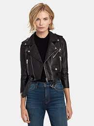 Deadwood Cropped Biker Jacket Cropped Biker Jacket Cropped Leather Jacket Leather Jackets Women