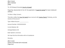 Bank Account Verification Letter For Sponsoring Us Visa Visaguide World