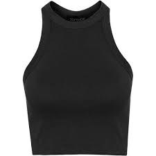Black And White Striped Crop Tank Top Topshop 90 S Racer Vest Black Cropped Tank Black Crop Top Tank Tank Tops