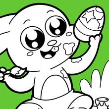 Huevos Conejo De Pascua Para Colorear