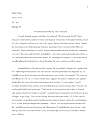 AP Lang Rhetorical Analysis Essay and Rhetorical Devices: The Horizontal  World - Sydney Tsay Jessica - Studocu