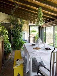 Come Arredare La Veranda In Stile Provenzale Sala Da Pranzo Rustica Rustico Contemporaneo Case Di Vetro