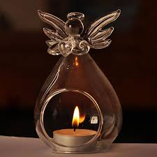 Guardian Angel Candle Holder Hanging Tea Lights Tea Light Lanterns Glass Candle Holders