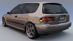 At its introduction, it won the car of the year japan award for the second time. Honda Civic Eg 3d Model 25 Blend 3ds Free3d