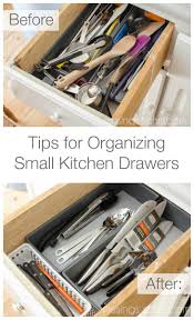 organizing small kitchen drawers