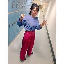 福岡良子さんはinstagramを利用しています 12 19 きょうの変身 仮面ライダー斬月 シブ5時 気象予報士 150cm pantsuit capri pants fashion
