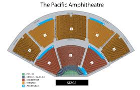 seating chart pacific amphitheatre summer concert series