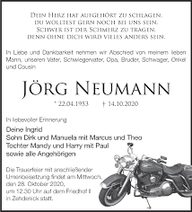 Traueranzeigen von Jörg Neumann