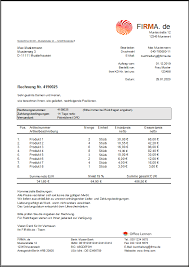 Es handelt sich hier um einen antrag auf kontoauflösung. Rechnungsvorlagen Und Muster Zum Herunterladen Office Lernen Com