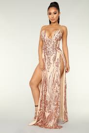 Fame Excess Sequin Dress Rosegold Sequin Dress Stylish Dresses Fashion Nova Dress