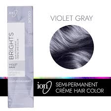 One of the main aims of this site was to make hair color easier, and that meant putting all of the hair color charts in one place. Ion Color Brilliance Violet Gray Semi Permanent Hair Color