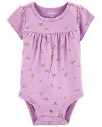 Baby Purple Bumble Bee Bodysuit Carters Com