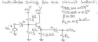 Or do you think it is kid's play to be on the swing? How Do You Calculate The Output Voltage Swing In An Amplifier Electrical Engineering Stack Exchange