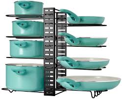 We did not find results for: Amazon Com Latti Pots And Pans Cabinet Organizer And Kitchen Storage Rack 8 Shelf Metal Cookware Holder With Adjustable Dividers Organization For Frying Pan Pot Lid Cast Iron Skillet Baking Dish