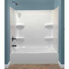 Free shipping on current trends. Style Selections 54x27 White 2 Piece Bathtub Shower Kit Common 54 In X 54 In Actual 54 In X 54 In In The Bathtub Shower Kits Department At Lowes Com