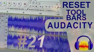 تغيير لغة برنامج Audacity تعريب أوداسيتي حل مشكلة تغيير مكان Audacity Reset Toolbars مدونة التعليم المجاني