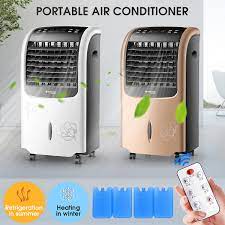 Let's look at both of these machines separately. Air Conditioner Portable Cooler Cooling Fan Water Ice Electric Heater Cool Warm Walmart Canada