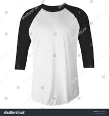 Download Blank T Shirt Black White Raglan 3 4 Sleeves Front View For Mockup Template Isolated White Raglan Black Blank Blank T Shirts Long Sleeve Tshirt Men T Shirt