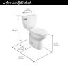 The standard ada requirement for seat heights. 1