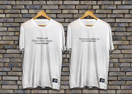 Anda dapat membuat desain untuk 1 buah baju hingga dalam jumlah yang banyak dengan web desain kami. Jual Kaos Distro Dengan Desain Tulisan Keren Bisa Custom Warung Kaos