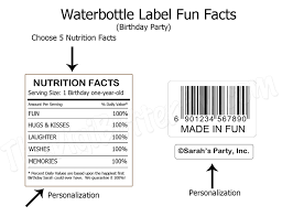 Chip Bag Birthday Nutrition Facts Label Template Fun Facts Display Png 750 578 Personalized Water Bottle Labels Bottle Label Template Water Bottle Labels Template