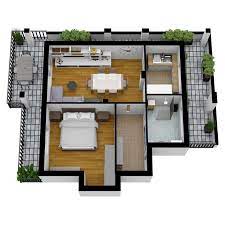 3d View Of A Tiny House Made On Floorplanner Com Interior Design Software Interior Design Blog Design Your Home