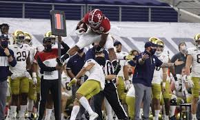 Watch Najee Harris Insane Hurdle Against Notre Dame