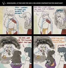 Naughty Question Big Sword Sesshomaru Inuyasha Funny Inuyasha
