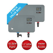 Atmor 10 5 Kw 240 Volt 1 7 Gpm Electric Tankless Water Heater On Demand Water Heater With Self Modulating Technology 2 Pack Water Waste Heat Exchanger