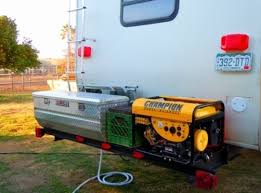 Rv bumper flip down storage rack. Rv Cargo Deck Mod Idea Custom Built Free Up Rv Space