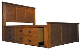 Check spelling or type a new query. A America Mission Hill Queen Captains Bed Transitional Panel Beds By A America Houzz