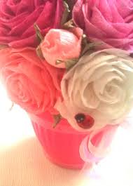 Click on centerpiece category in reception. Crepe Paper Roses Wedding Centerpiece Flower Pa Artmosfair