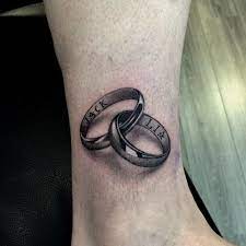 Wedding Rings By Massimo Luciani Bluetoned Www Bluetoned Com Wedding Band Tattoo Tattoo Wedding Rings Wedding Date Tattoos