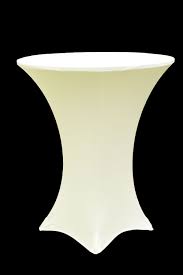 Spandex Cocktail Table Cover 36 Round Ivory Table Covers Round Table Covers High Top Tables