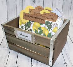 Fast Ship Lemon Recipe Box Lemon Recipe Dividers 4 X 6 Etsy Farmhouse Recipe Box Rustic Recipes Large Recipe Box