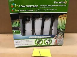 Paradise Led Low Voltage 12v Multi Color Landscapelighting Kit New Kx Real Deal Auction Tools Lights Outdoor Patio And More St Paul Auction K Bid