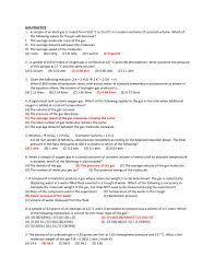 Word problems based on the combined gas law. Gas Law Practice Problems Answers