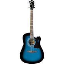 Ibanez V70ce Acoustic Electric Guitar Black V70ce Acoustic Electric Guitar Transparent Blue Acoustic Guitar Ibanez