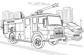 Dessins Gratuits à Colorier - Coloriage Camion Pompier à imprimer