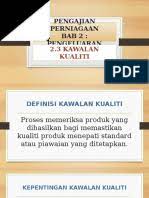 Kajian kes ini boleh dikaitkan dengan pemasaran dan pengeluaran. Pengenalan Kawalan Kualiti