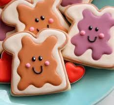 We Belong Together Peanut Butter And Jelly Decorated Cookies Fancy Cookies Jelly Cookies Sugar Cookie Designs